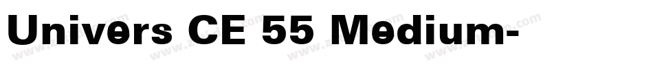 Univers CE 55 Medium字体转换